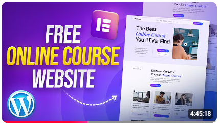 How to Create Online Course, LMS, Educational Website 2026 (using WordPress, Elementor & Tutor LMS)